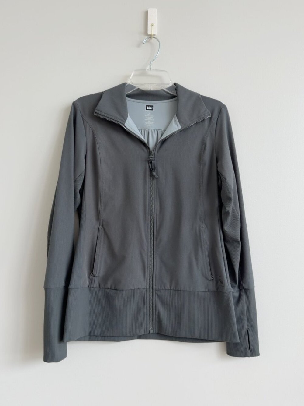 REI Women’s Gray Full Zip Performance Jacket — Size L